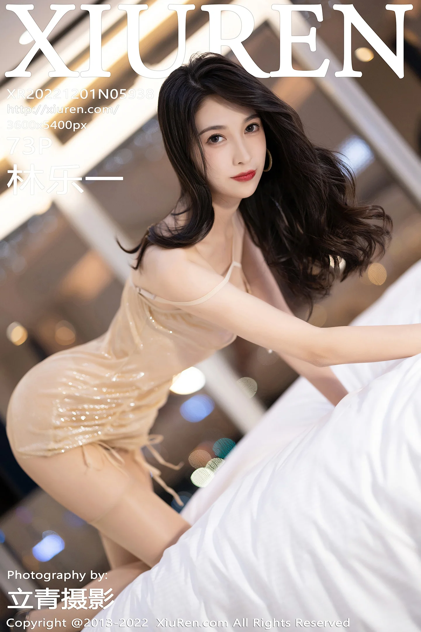 [XiuRen秀人网] VOL.5938 模特林乐一私房性感轻透连衣裙配超薄肉丝秀曼妙身姿迷人写真73P-秀人网官方网站